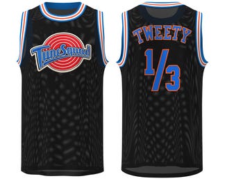 Space Jam Tweety Jersey Men's Basketball Jersey - Retro Movie-Inspired Top for Casual Wear