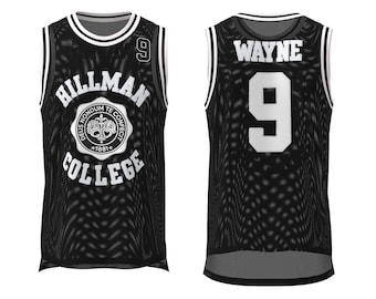 Dwayne Wayne 9 Hillman College Basketball Jersey – Retro Movie Inspired Top