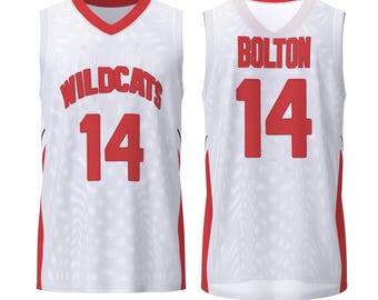 Wildcats Troy Bolton 14 Basketball Jersey – Retro Movie Inspired Top