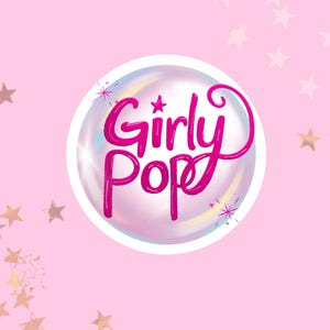 Girly Pop Sticker | Waterproof Vinyl Bubble Sticker