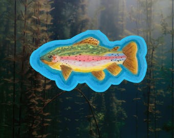 Rainbow Trout Sticker | Waterproof Vinyl Fishing Decal