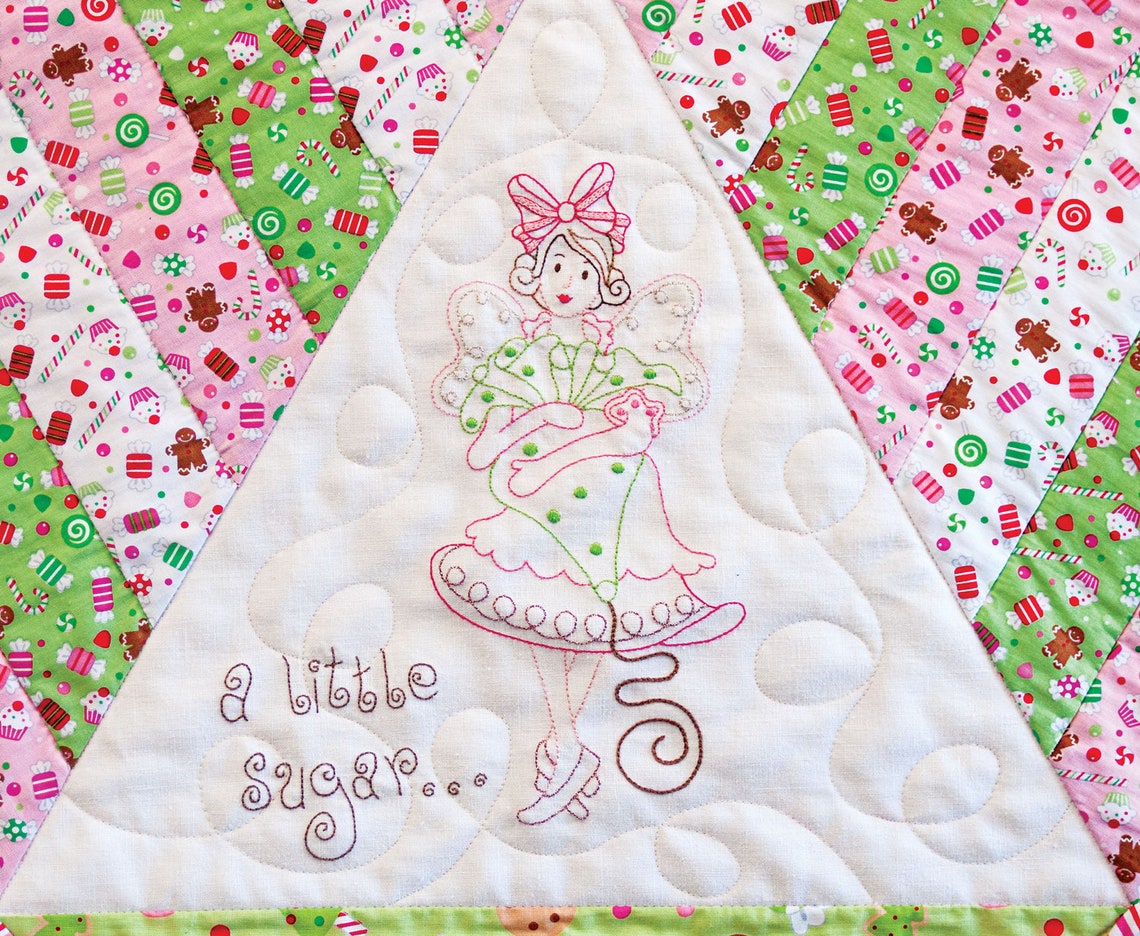 Christmas Angel Stitchery Table Topper PDF Pattern Etsy