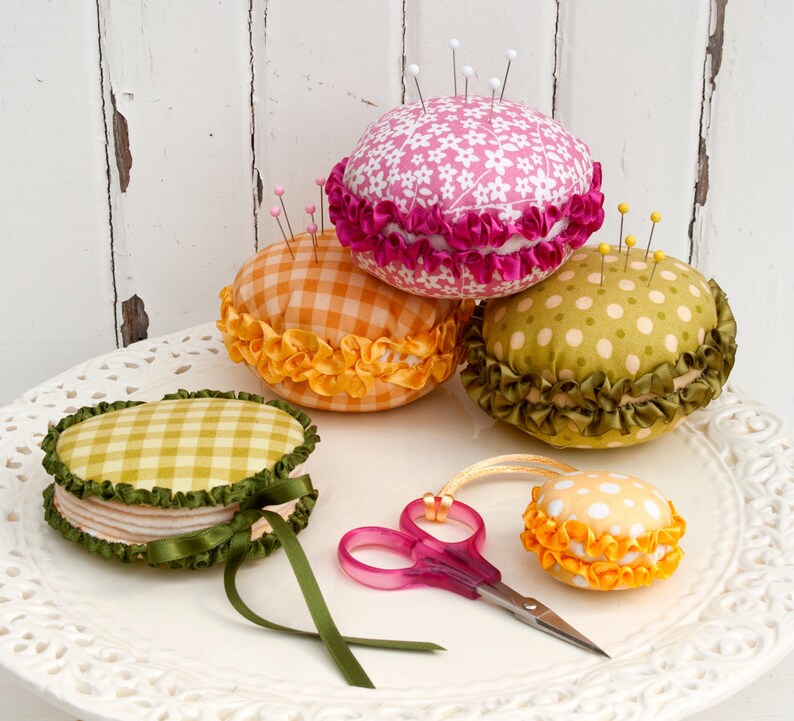 Macaron Mercerie - Sewing Accessories PDF Pattern (pin Cushion, Needle ...