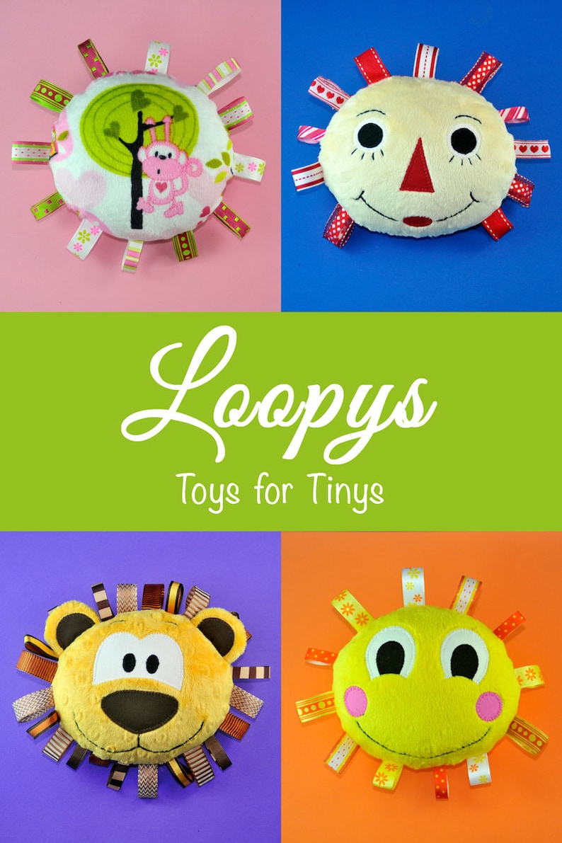 Loopys (toy / Softie) PDF Pattern (tag Toys) - Etsy