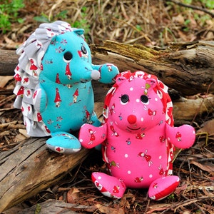 Snuffles and Ruffles the Hedgehog Toy Softie PDF Pattern