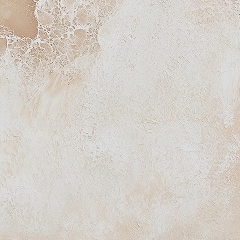 Beige Texture Abstract Largr Beige Textured Abstract Wave Oil Painting Minimalist Ocean Wall ...