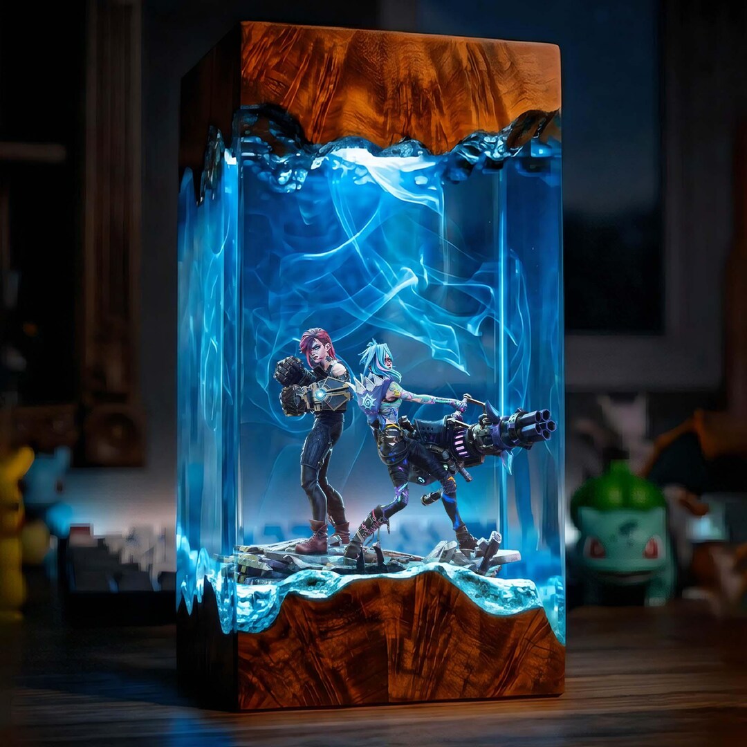 Jinx League of Legends Lamp, Lol Gift, Gamer Room Decor, Arcane Lol ...