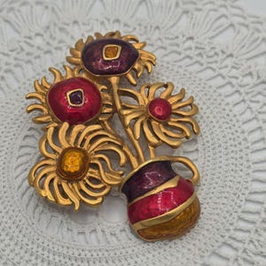 Ysl Flower Brooch - Etsy