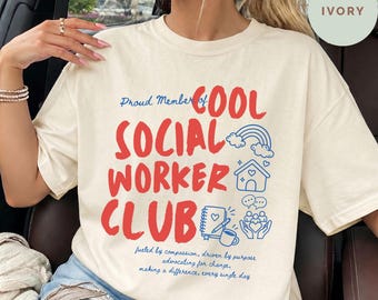 Social Worker Comfort Color Shirt, Social Worker Gift, Social Work Shirt, Mental Health Shirt, Social Worker Tee, Social Work Life Shirt