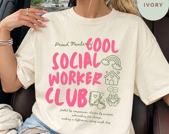 Social Worker Comfort Color Shirt, Social Worker Gift, Social Work Shirt, Mental Health Shirt, Social Worker Tee, Social Work Life Shirt