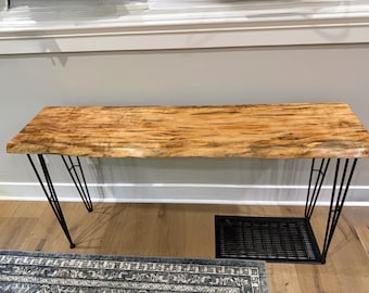 Ambrosia Maple Live Edge Console Table