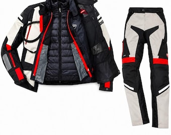 Traje de moto Ducati Atacama C1 Adventure Touring – Protección impermeable de 3 capas