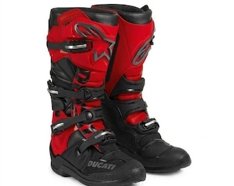 Ducati Explorer T7 Cross Boots – Handmade Leather Racing Gear