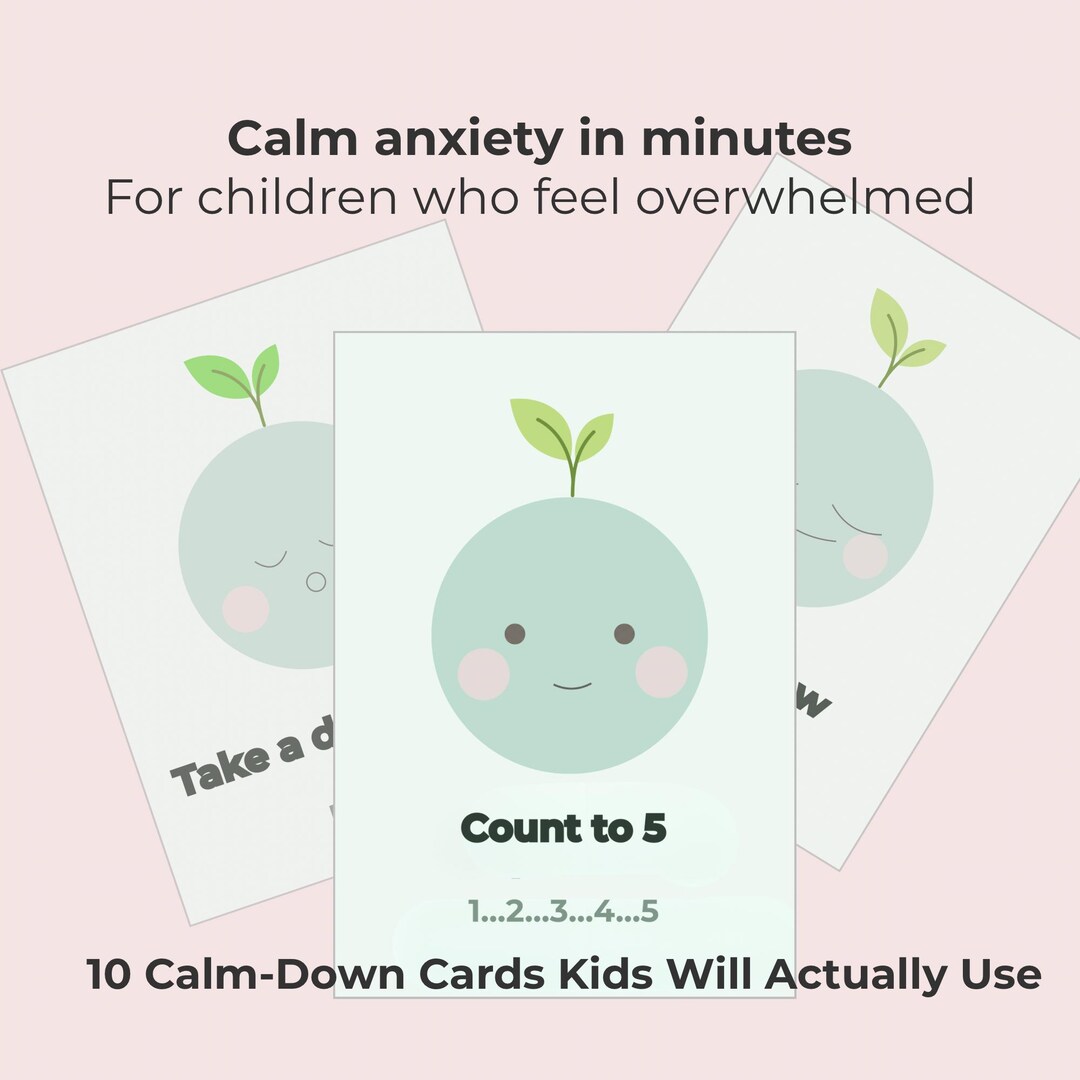 Anxiety Calm Down Cards for Kids | Printable Emotional Regulation Tools ...