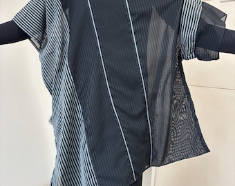 Tunica kimono realizzata a mano con materiali riciclati #448