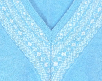 Maglione vintage Ann Taylor Fair Isle in misto lana e angora, maglia invernale nordica da donna