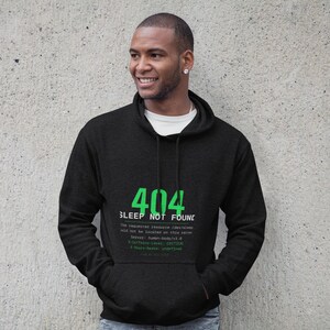 404 Sleep Not Found PNG SVG Digital Download Developer T-Shirt Design