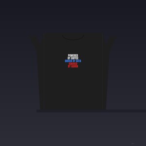 Powered By Coffee Driven By Data Ignored By Admin PNG SVG Digital Download Funny Office Humor T-Shirt Design