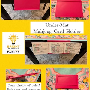 Under-Mat Mahjong Card Holder - Hands-Free