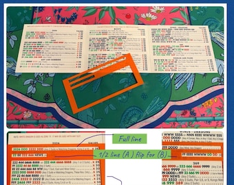 Mahjong Line Reader - Large Card (Standard Card Version Available too)