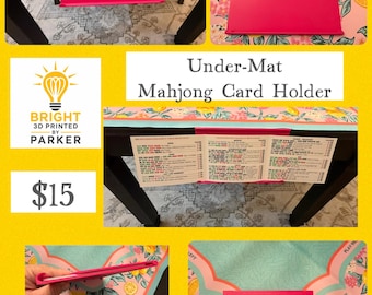 Under-Mat Mahjong Card Holder - Hands-Free