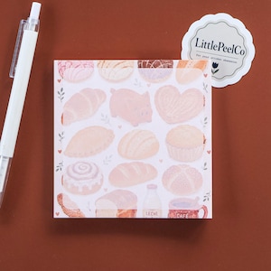 Panaderia Memo Pad, Pan Dulce Stationery, Mexican Bakery Notepad, 4x4 Inches