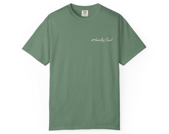 Garment-Dyed T-Shirt White Logo AwakyCool | Vintage Washed Cotton Streetwear Tee