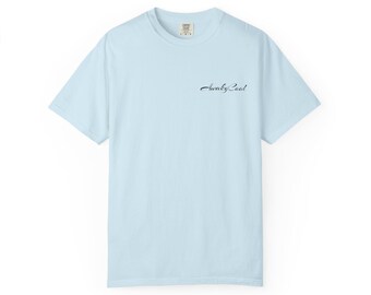 Garment-Dyed T-Shirt Black Logo AwakyCool | Vintage Washed Cotton Unisex Tee