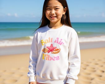 Jeugdsweater met ronde hals Beach Summer Vibes Seashell