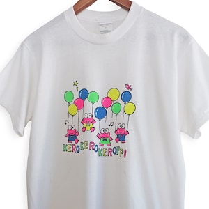 Keroppi t shirt / vintage Sanrio shirt / 1990s Keroppi Sanrio single stitch t shirt Small Hello Kitty image 1