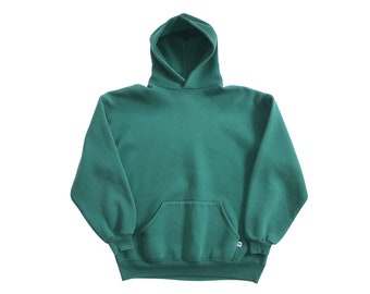 Russell sweatshirt / 90s hoodie / 1990s Russell Athletic green pull over hoodie sweatshirt XL