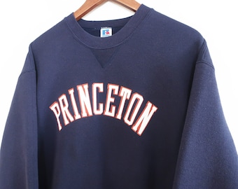 Princeton sweatshirt / college sweatshirt / 1980s Princeton Ivy League v stitch Russell crew neck sweatshirt XL