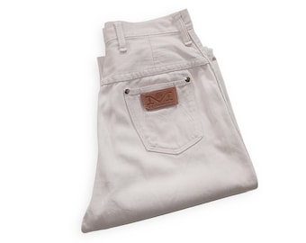 Jean taille haute / Denim Blue Bell / Pantalon en denim sanforisé bleu Maverick Wrangler des années 1960 27
