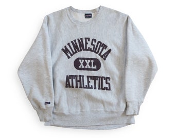 vintage Minnesota sweatshirt / reverse weave / 1990s University of Minnesota Athletics reverse weave sweatshirt Large