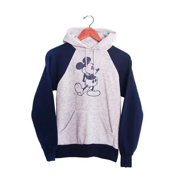 vintage sweatshirt / Mickey Mouse sweatshirt / Disney sweatshirt / 1980s tri blend Mickey Mouse hoodie Small