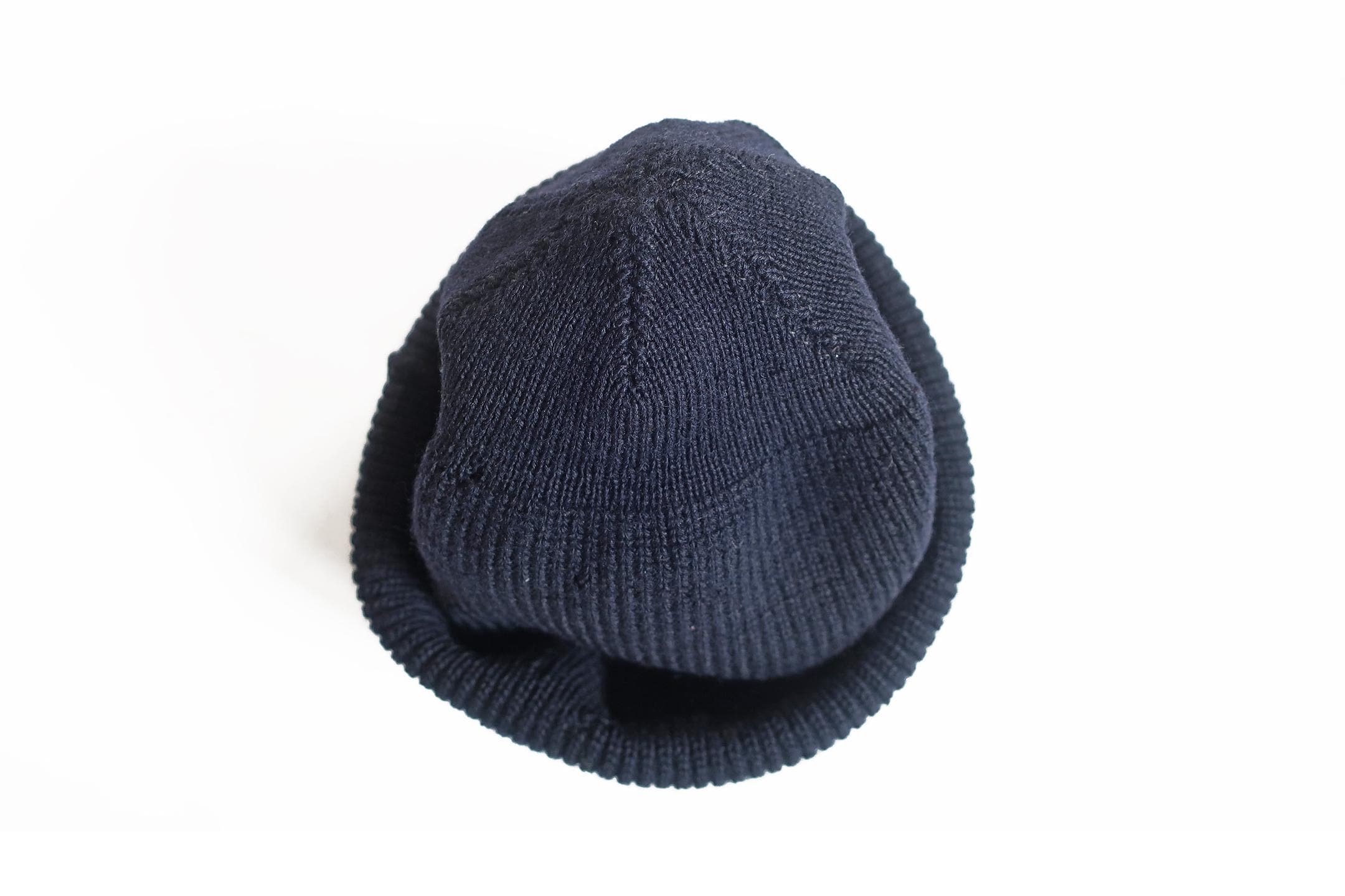 USN Watch Cap / Vintage Navy Beanie / 1960s USN Wool Knit Watch