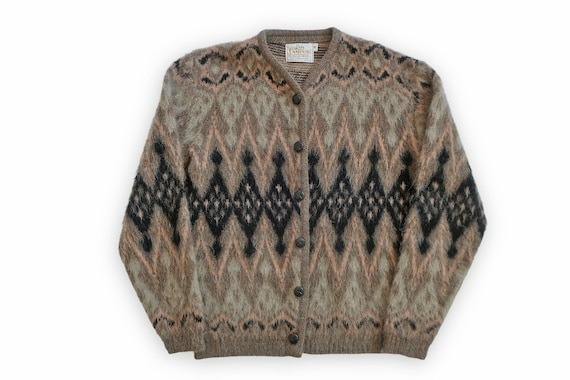 60s fuzzy mohair cardigan - Gem 60s fuzzy mohair cardigan - Gem