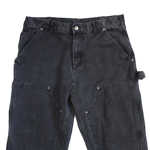 Vintage Carhartt Pants Black Double Knee - Etsy