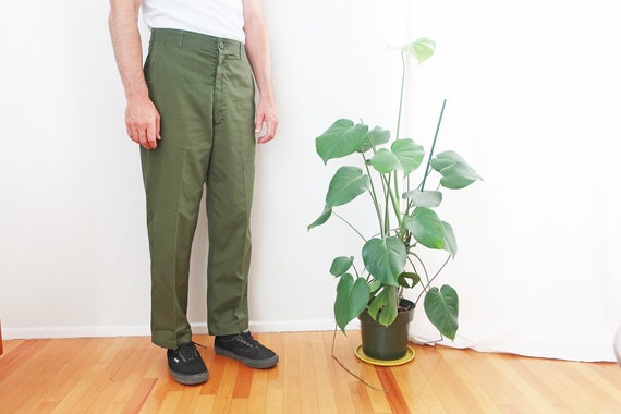 vintage army pants / baker pants / 80s army pants