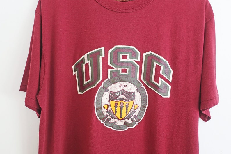 Vintage t shirt / USC shirt / vintage USC / 1980s University | Etsy