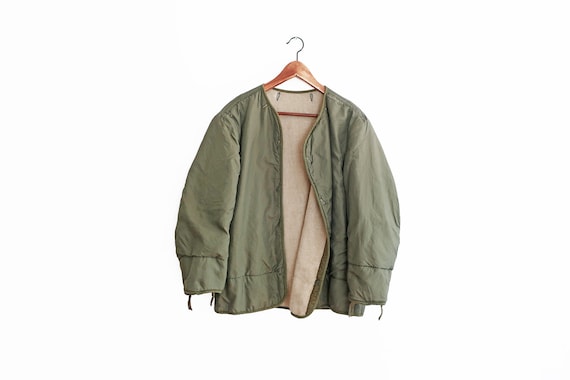 vintage army jacket / Army jacket liner / 50s Army