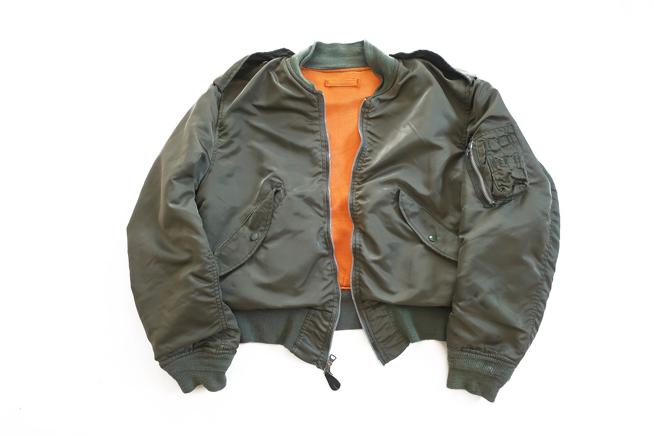 Vintage Bomber Jacket / Flight Jacket / L2B Jacket / s   Etsy