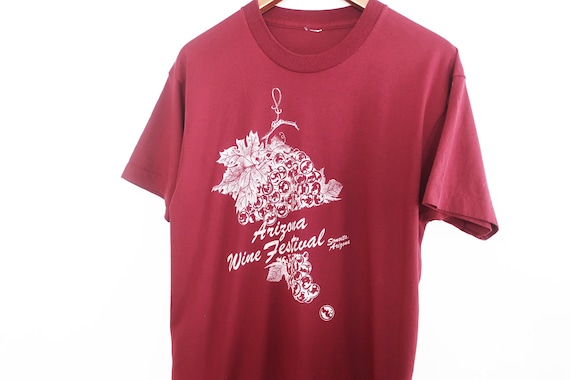 vintage wine shirt / Arizona t shirt / 1980s Arizona Wine Festival grapes vineyard t shirt Medium