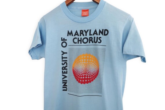 vintage t shirt / Maryland t shirt / 1980s Screen Stars University of Maryland Chorus t shirt Small