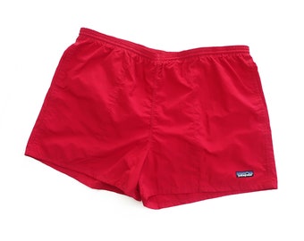 vintage Patagonia shorts / hiking shorts / 1990s Patagonia red baggies swim hiking shorts XL