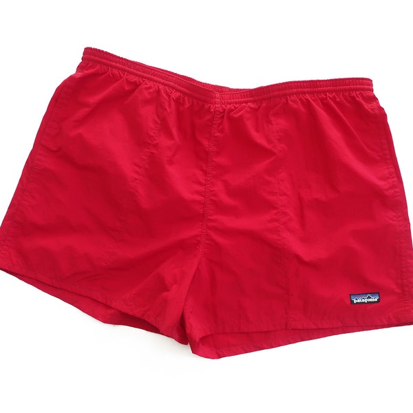 vintage Patagonia shorts / hiking shorts / 1990s Patagonia red baggies swim hiking shorts XL