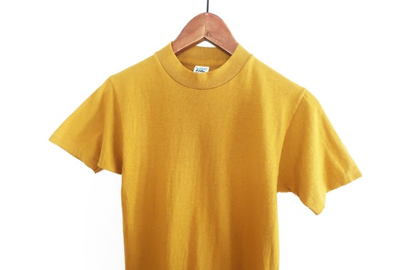 60s T Shirt / Mustard Shirt / 1960s Jockey Life Bo Sun Mustard