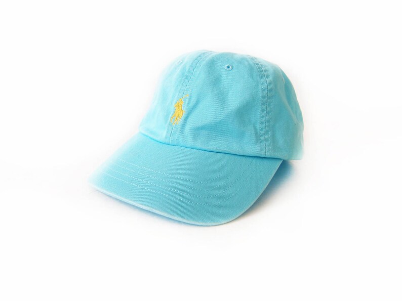 light blue polo hat