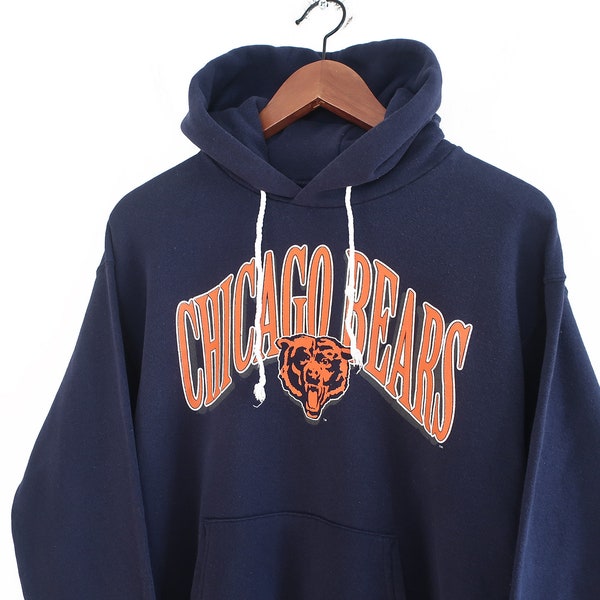 Vintage Chicago Bears Hoodie Mens Etsy UK