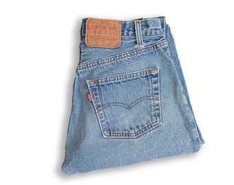 Size 27x29 Vintage 90s Levi's 501 Straight Leg Blue Jeans Levi's